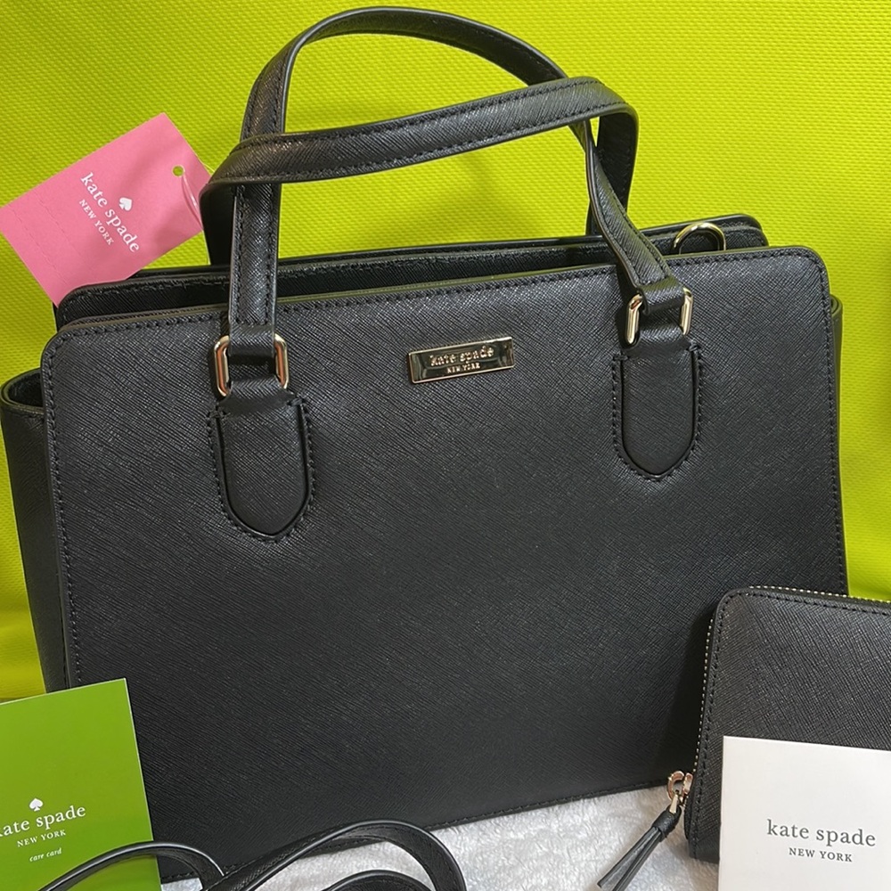 ♠️KATE SPADE♠️ “Laurel Way” Black Bag - NWT - Picture 3 of 17